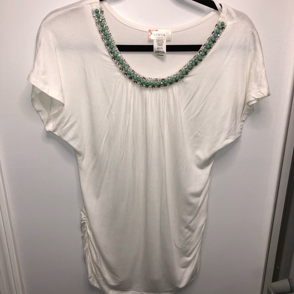 Maternity Shirt with Neck Detail - Picture 6 of 6